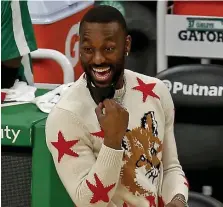  ?? MATT STONE / HErALd STAFF FiiLE ?? ROAD TO RECOVERY: Celtics guard Kemba Walker will not play tonight, but he says he’s feeling good as he nears his return from a knee injury.