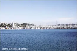  ??  ?? Yachts in Auckland Harbour