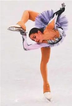  ?? AFP ?? Russia’s Alina Zagitova competes in the women’s single skating short programme of the figure skating event at the Gangneung Ice Arena in Gangneung yesterday.