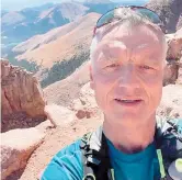  ?? ?? Andrew Lowdon took on the gruelling Pikes Peak Marathon in Colorado Springs.