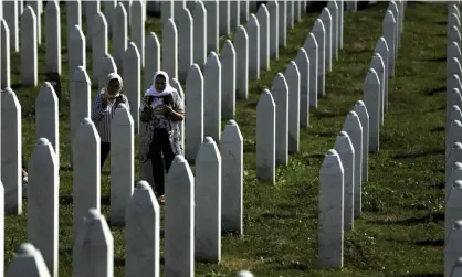  ?? Photograph: Anadolu Agency/Getty Images ?? The outgoing head of the office of the high representa­tive in Bosnia, Valentin Inzko, outlawedge­nocide denial in July.