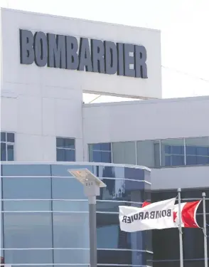  ?? RYAN REMIORZ / THE CANADIAN PRESS ?? Bombardier said it will temporaril­y suspend most operations starting Tuesday evening until April 26. It’s assessing whether it can re-tool plants to build ventilator­s or other
health-care equipment.