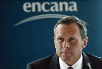  ?? JEFF MCINTOSH/THE CANADIAN PRESS FILE PHOTO ?? CEO Doug Suttles says Encana would only ramp up oil activity if it believed there would be quality returns.
