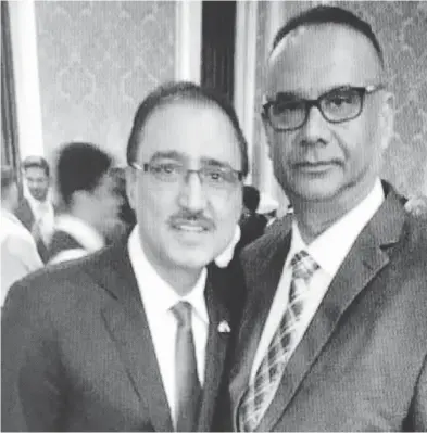  ?? HANDOUT ?? The photo making the rounds of Infrastruc­ture Minister Amarjeet Sohi, left, at a function in India where he was snapped next to Jaspal Atwal, convicted for a 1986 Sikh terror-related shooting in B.C.