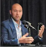  ?? TAIMY ALVAREZ/SOUTH FLORIDA SUN-SENTINEL VIA AP, FILE ?? Miami Marlins part owner Derek Jeter has been taking heat for the direction the team has taken under his leadership.