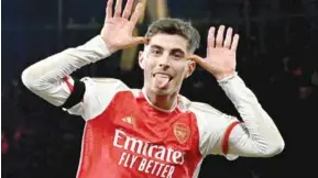  ?? AFP/VNA Photo ?? REVENGE: Kai Havertz scored twice in Arsenal's 5-0 thrashing of Chelsea.