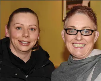  ??  ?? Liz Gammel and Rose Jackman pictured at the draw for Charlevill­e Camogie Club at the GAA Centre.