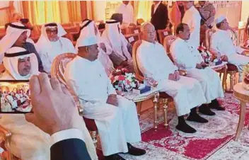  ??  ?? NAJIB dalam majlis pelancaran logo TH di Madinah.