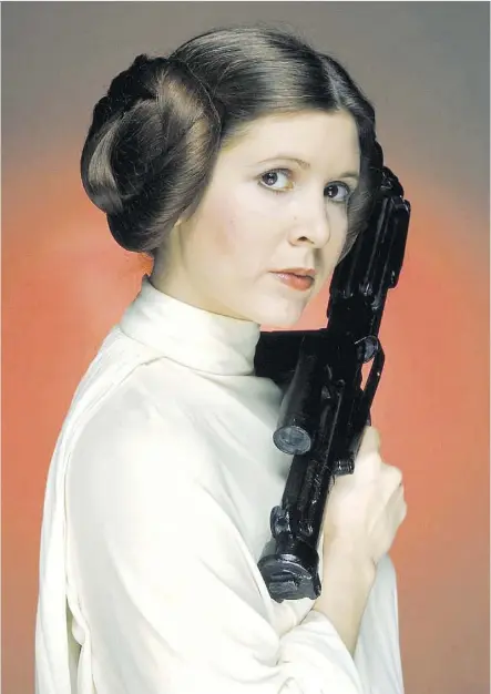  ?? PHOTOS: LUCASFILM ?? Star Wars writer-director George Lucas says in addition to being a princess and a senator, Princess Leia (played by Carrie Fisher) earned a doctoral degree at the age of 19.
