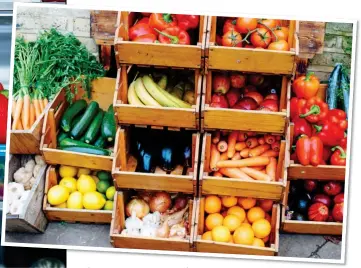  ?? ?? PICK AND MIX: Buying your fruit and veg loose helps to avoid wastage