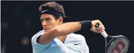  ??  ?? Juan Martin Del Potro: kept hopes of making tour finals alive.