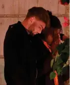  ?? (ITV) ?? Tom consoles a crying Shaq during a recent episode of ‘Love Is l and’