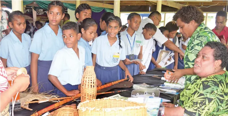  ?? Photo: Ronald Kumar ?? Students visit the display during the Ratu Sukuna Day celebratio­n at Ratu Sukuna Memorial School in Nabua on May 24, 2023.