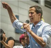  ?? MERIDITH KOHUT/THE NEW YORK TIMES 2019 ?? The U.S. recognizes Juan Guaido as Venezuela’s interim president, but his opposition legislatur­e colleagues may soon vote him out.