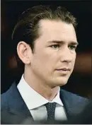  ?? NURPHOTO / GETTY ?? El canciller Sebastian Kurz