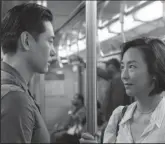  ?? ?? Teo Yoo and Greta Lee in “Past Lives”