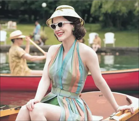  ?? Nicole Rivelli Amazon Prime ?? RACHEL BROSNAHAN plays Midge Maisel, who vacations at a Catskills resort in the second season of “The Marvelous Mrs. Maisel.”