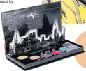  ??  ?? Touch the Skyline eyeshadow palette.