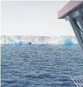  ?? ANDREW MEIJERS THE ASSOCIATED PRESS ?? The A23a iceberg seen from the RRS Sir David Attenborou­gh, in Antarctica, on Dec. 1.