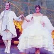  ??  ?? Julia as the titular role in Cinderella with Fred Lo as Prince Charming. Tanya (extreme right) as Tuptim in The King &amp; I which was, like Cinderella, presented at Resorts World Manila.