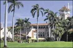  ?? STEPHEN CROWLEY / THE NEW YORK TIMES ?? The Mar-a-Lago resort, Donald Trump’s future winter White House, will remain an escape for the presidente­lect, where his combative public persona mostly dissolves.