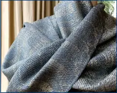  ??  ?? The sound-based fashion project emerged from a collaborat­ion between Dr George Jaramillo from HeriotWatt’s School of Textiles and Design and Dr Lynne HockingMen­nie, a scientist who runs a handweavin­g studio in Aberdeen. Left, the sound of the sea