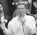  ?? WADE VANDERVORT / STAFF FILE ?? Republican gubernator­ial candidate Adam Laxalt speaks during a campaign event June 11.