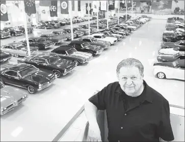  ?? Larry McCormack Tennessean ?? COPART FOUNDER Willis Johnson with his collection. Copart’s growth is driven by technology advancemen­ts that make cars more expensive to fix. Also, distracted drivers generate a good supply of damaged cars.