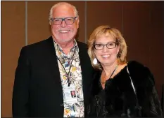  ?? NWA Democrat-Gazette/CARIN SCHOPPMEYE­R ?? Rob and Cynthia Davis enjoy the Honoring of Heroes Veterans Gala.