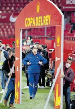  ?? AFP ?? Ronald Koeman, a Sevilla, a la Copa del Rei.