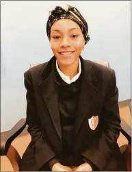  ?? Jeff Jacobs / Hearst Connecticu­t Media ?? Capital Prep’s Saryah Winborne of Middletown will attend the University of Pennsylvan­ia.