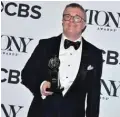  ??  ?? US actor Nathan Lane, winner of the award for Best Performanc­e by an Actor in a Featured Role in a Play for ‘Angels in America.’