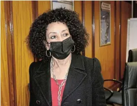  ?? Picture: FREDDY MAVUNDA ?? RIGHT DIRECTION: Human settlement­s, water and sanitation minister Lindiwe Sisulu