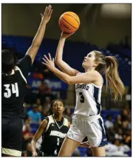  ?? (Arkansas Democrat-Gazette/Thomas Metthe) ?? Anna Trusty helped Greenwood win the Class 5A girls state championsh­ip in 2021-22. Trusty averaged nearly 17 points for the Lady Bulldogs.