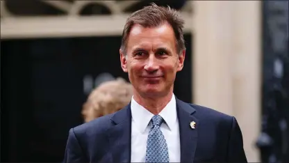  ?? ?? Chancellor of the Exchequer Jeremy Hunt, whom Newsnight say will make 2027-28 the target year for debt to fall