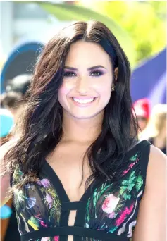  ??  ?? In this file photo, singer/actress Demi Lovato attends Columbia Pictures and Sony Pictures Animation World Premiere of 'Smurfs: The Lost Village' at Arclight Culver City, on April 1, 2017. Pop star Demi Lovato said Sunday Aug 5, she was thankful to be...