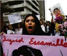  ?? AP ?? Die Medienberi­chterstatt­ung macht Mexikos Frauen wütend.