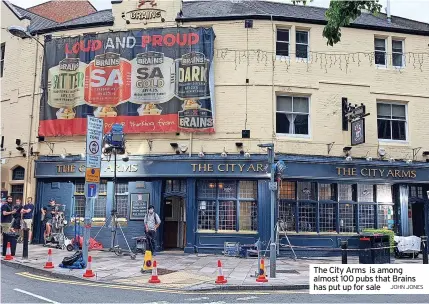  ?? JOHN JONES ?? The City Arms is among almost 100 pubs that Brains has put up for sale