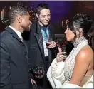  ?? ?? Friends without benefits: Pete Davidson and Kim Kardashian, with singer Usher