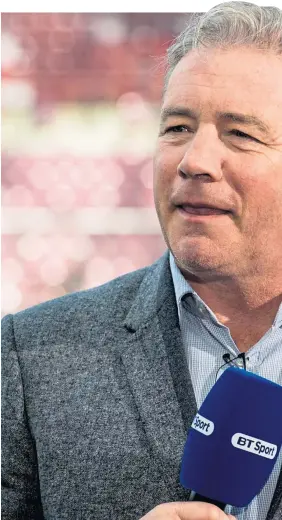  ??  ?? After a long career as a player and manager, Ally Mccoist is now a po