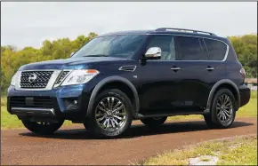  ?? NISSAN/TRIBUNE NEWS SERVICE ?? The 2018 Nissan Armada full-size SUV may not be as flashy or expensive as the competitio­n, but it checks all the important boxes for an eight-seat truck-based family hauler.