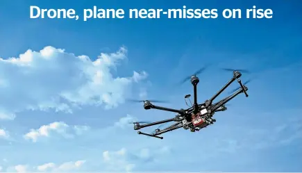  ??  ?? The Civil Aviation Authority has received more than 1000 complaints about drones since it began keeping records in 2012.