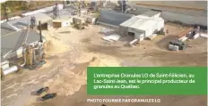  ?? PHOTO FOURNIE PAR GRANULES LG ?? L’entreprise Granules LG de Saint-Félicien, au Lac-Saint-Jean, est le principal producteur de granules au Québec.