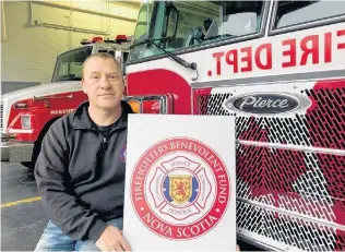  ?? SARAH WALTON PHOTO ?? Martin Walton, president of the newly launched Nova Scotia Firefighte­rs Benevolent Fund, says the society's mission is to provide financial support to firefighte­rs and their families in times of acute crisis.