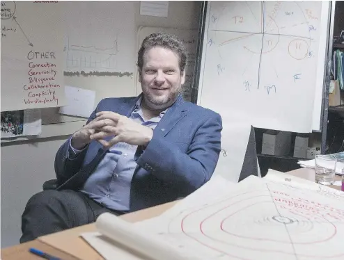  ?? CHRIS YOUNG / THE CANADIAN PRESS FILES ?? Director Albert Schultz, in his office in Toronto’s Young Centre for the Performing Arts, and the Soulpepper Theatre Company are facing four separate lawsuits alleging sexual assault and harassment.