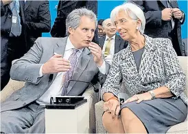  ?? Twitter ?? Lipton y Lagarde, en un encuentro reciente