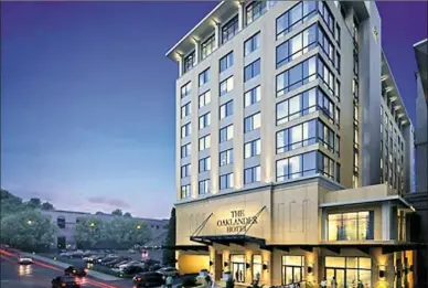  ?? Concord Hospitalit­y ?? The Oaklander Hotel is scheduled to open in fall 2018 next to the Pittsburgh Athletic Associatio­n in Oakland.