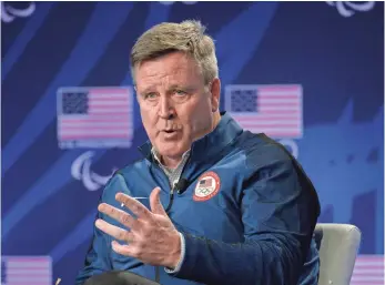  ?? MICHAEL MADRID, USA TODAY SPORTS ?? USOC CEO Scott Blackmun: “I think our athletes will be among the safest people in Rio.”