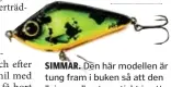  ?? FOTO: STEFAN KÄLLSTIGEN ?? SIMMAR. Den här modellen är tung fram i buken så att den ”simmar” automatisk­t i vattnet.