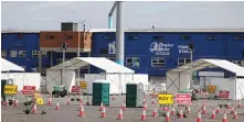  ?? Reuters ?? The NHS drive-through testing facility at Edgbaston Cricket Ground.